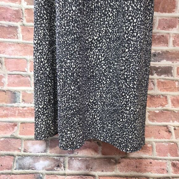 Universal Thread Smocked Midi Sundress XXL Black Cream Ruffle Neck Sleeveless - Picture 5 of 7